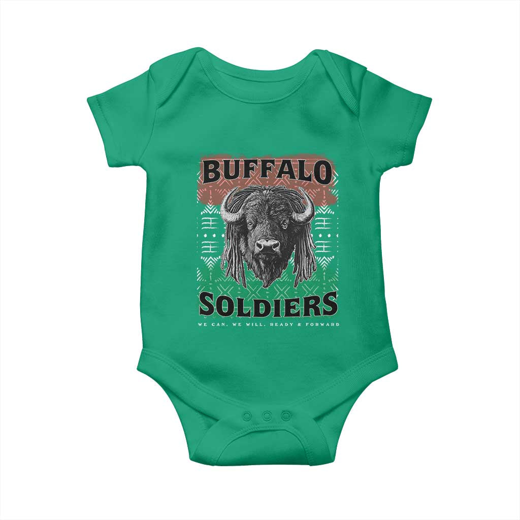Buffalo Soldiers Baby Onesie Retro African American Black History TS10 Irish Green Print Your Wear