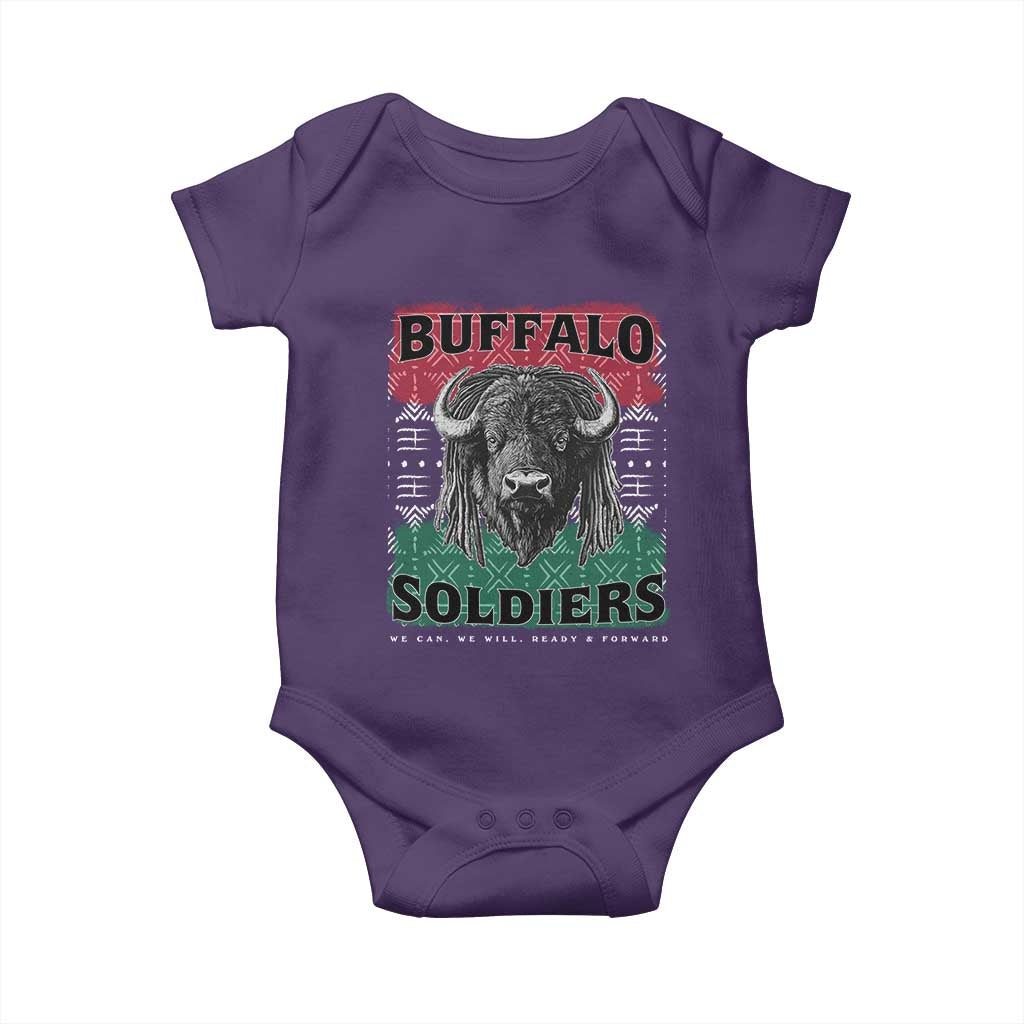 Buffalo Soldiers Baby Onesie Retro African American Black History TS10 Purple Print Your Wear