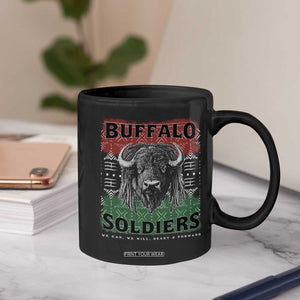 Buffalo Soldiers Coffee Mug Retro African American Black History TS10 Print Your Wear