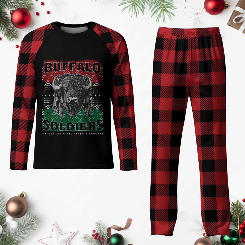 Buffalo Soldiers Plaid Pajama Set Retro African American Black History TS10 Buffalo Plaid Print Your Wear