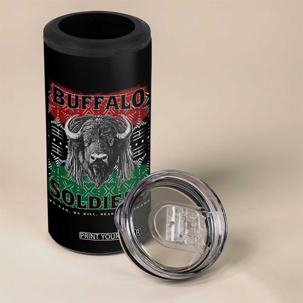 Buffalo Soldiers 4 in 1 Can Cooler Tumbler Retro African American Black History TS10 Print Your Wear