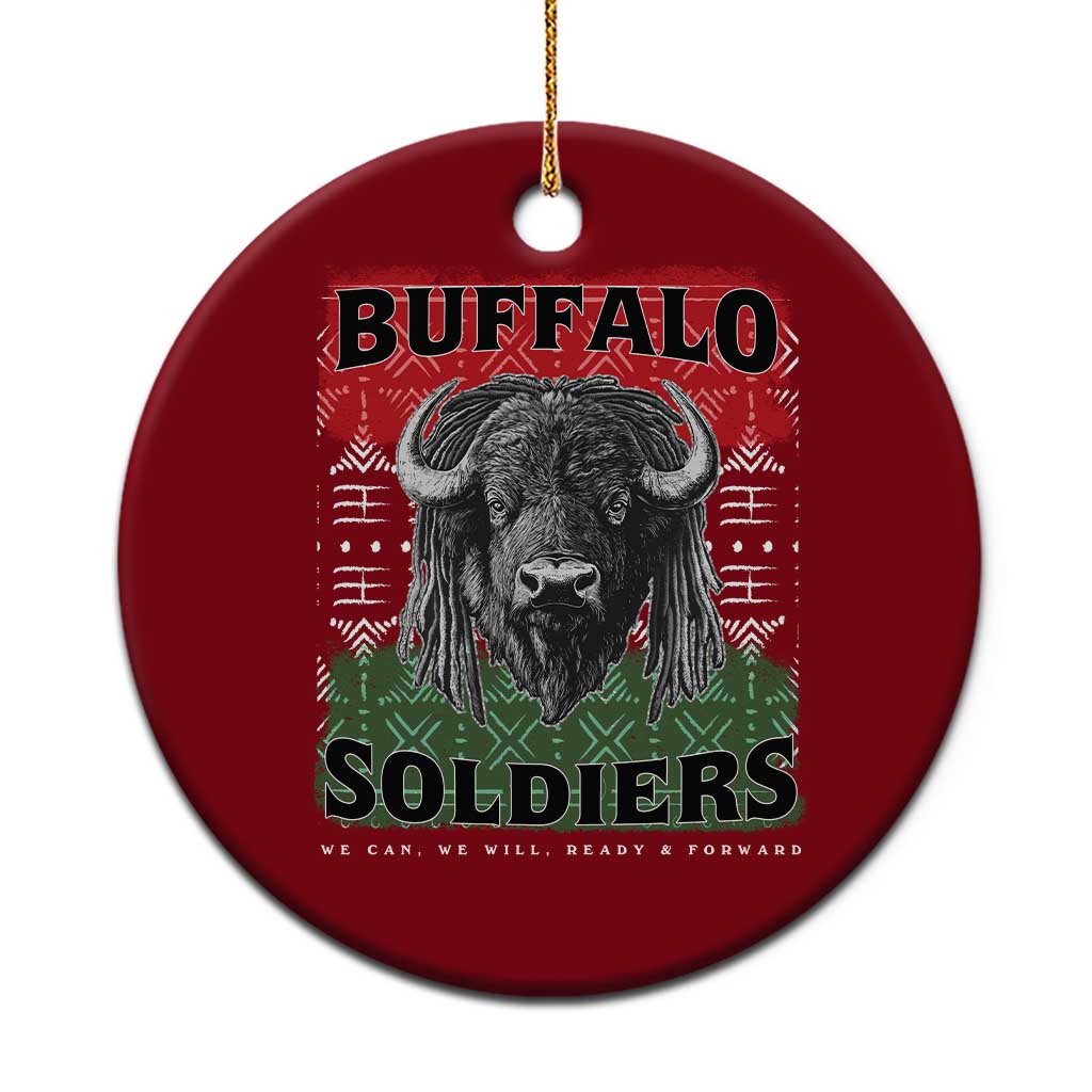 Buffalo Soldiers Ceramic Ornament Retro African American Black History TS10 1pc Red Print Your Wear