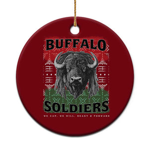 Buffalo Soldiers Ceramic Ornament Retro African American Black History TS10 1pc Red Print Your Wear