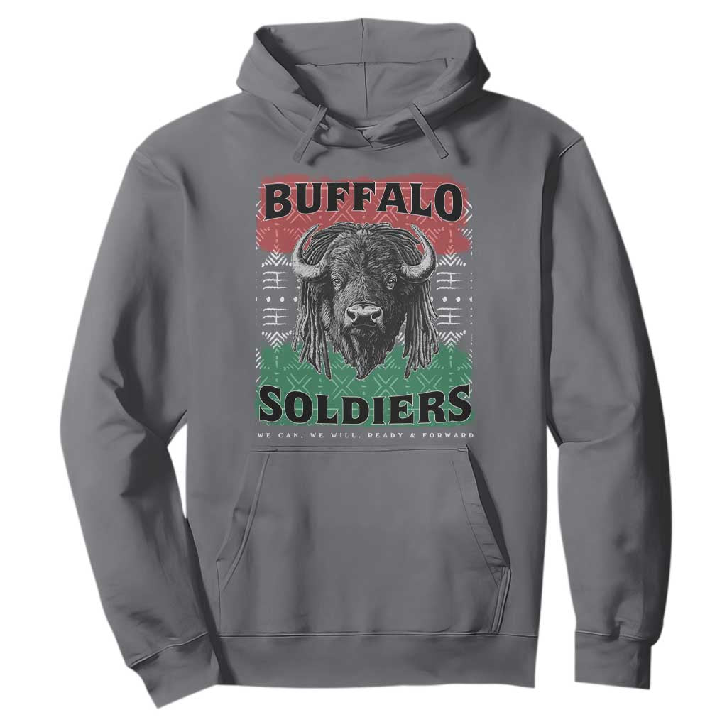 Buffalo Soldiers Hoodie Retro African American Black History TS10 Charcoal Print Your Wear