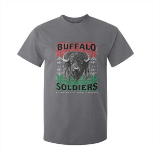 Buffalo Soldiers T Shirt For Kid Retro African American Black History TS10 Charcoal Print Your Wear