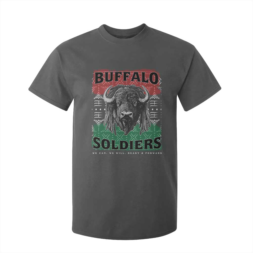 Buffalo Soldiers T Shirt For Kid Retro African American Black History TS10 Dark Heather Print Your Wear