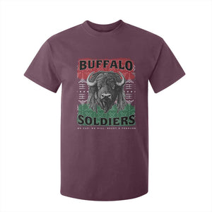 Buffalo Soldiers T Shirt For Kid Retro African American Black History TS10 Maroon Print Your Wear