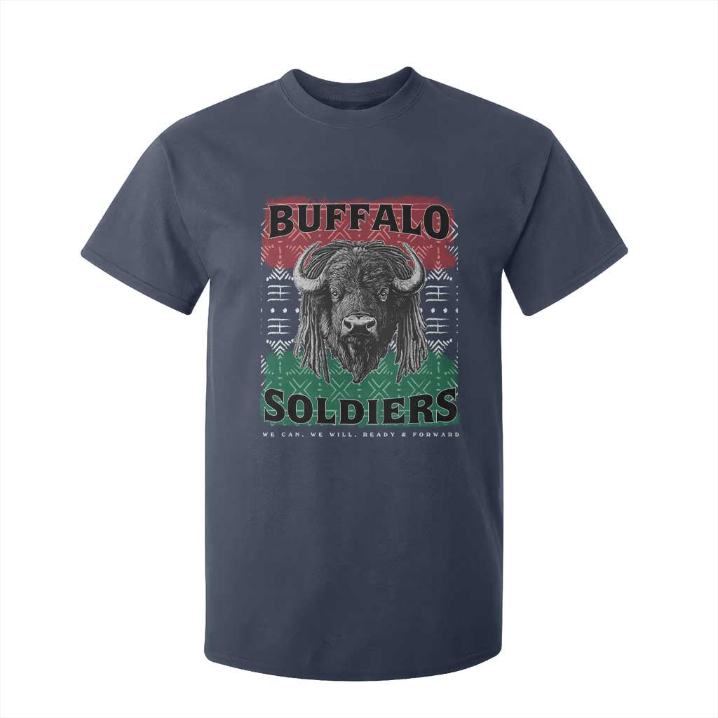 Buffalo Soldiers T Shirt For Kid Retro African American Black History TS10 Navy Print Your Wear