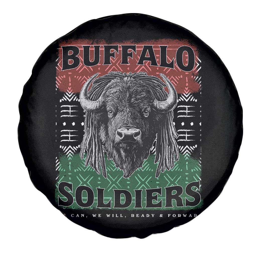 Buffalo Soldiers Spare Tire Cover Retro African American Black History TS10 Print Your Wear