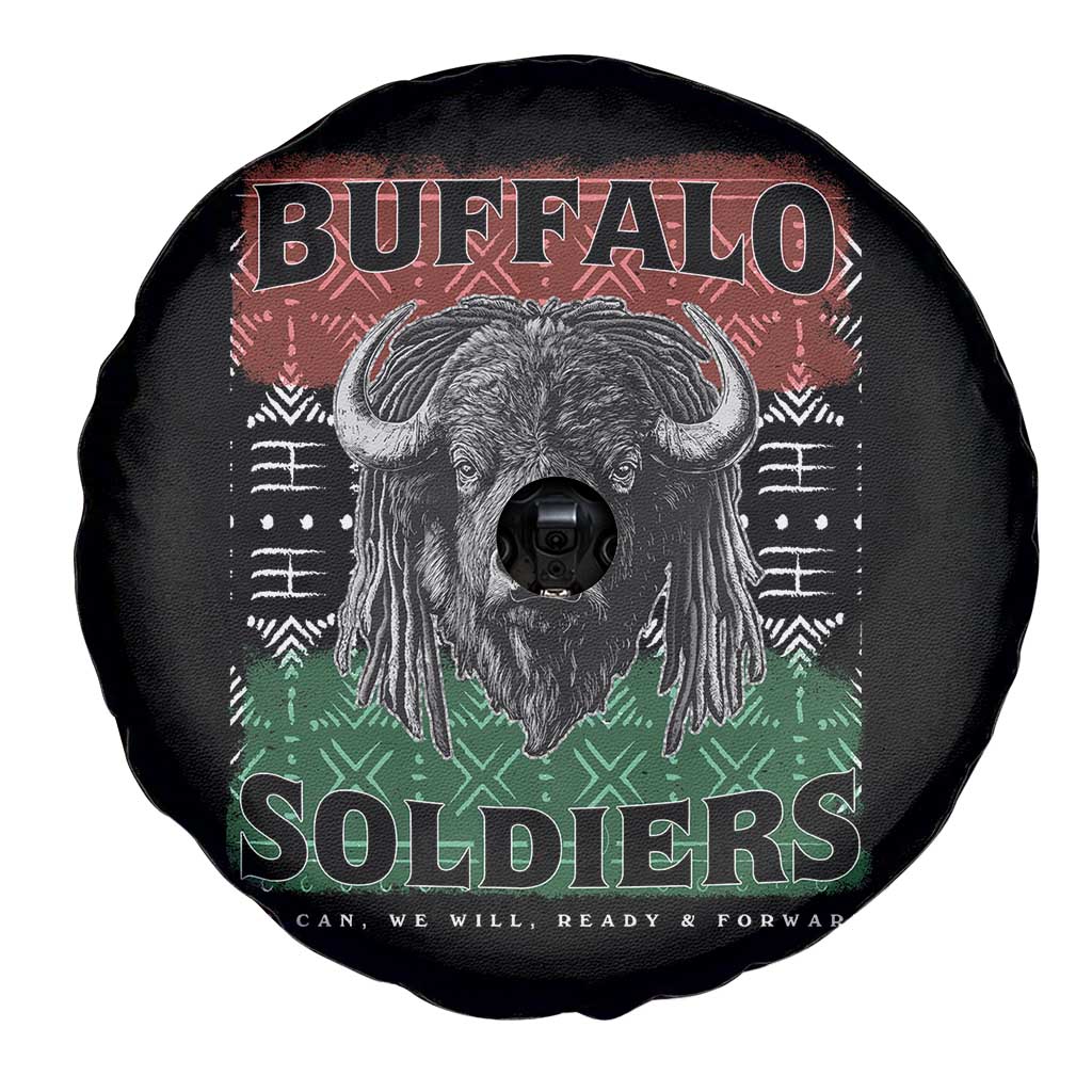 Buffalo Soldiers Spare Tire Cover Retro African American Black History TS10 Print Your Wear