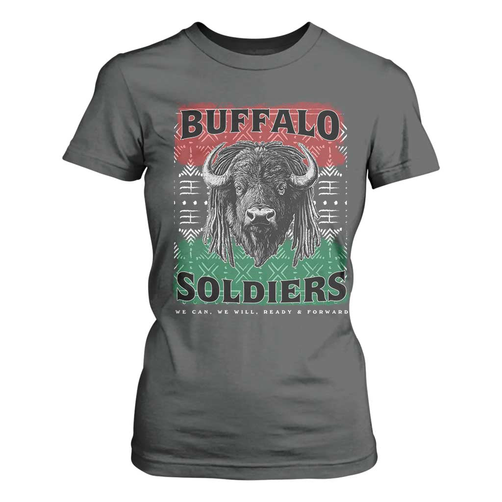 Buffalo Soldiers T Shirt For Women Retro African American Black History TS10 Dark Heather Print Your Wear