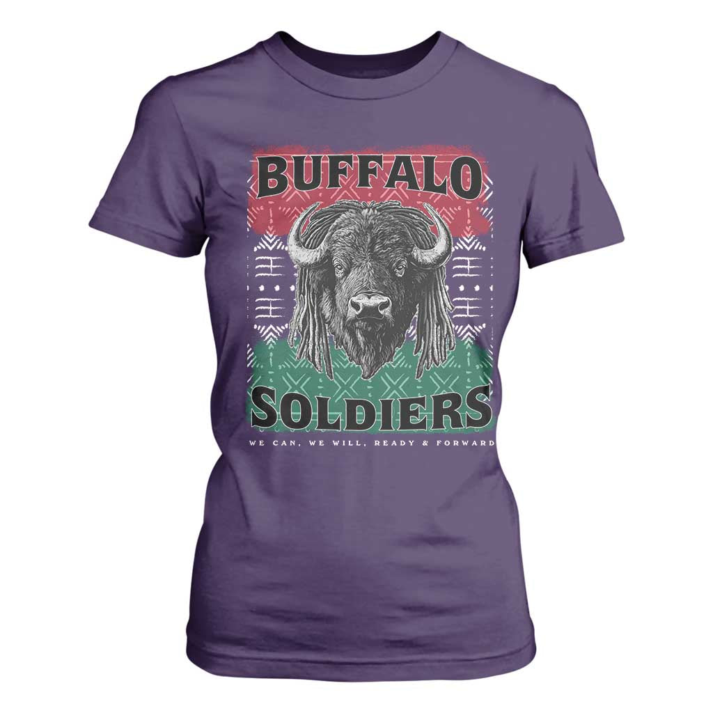 Buffalo Soldiers T Shirt For Women Retro African American Black History TS10 Purple Print Your Wear