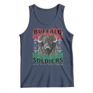 Buffalo Soldiers Tank Top Retro African American Black History TS10 Navy Print Your Wear