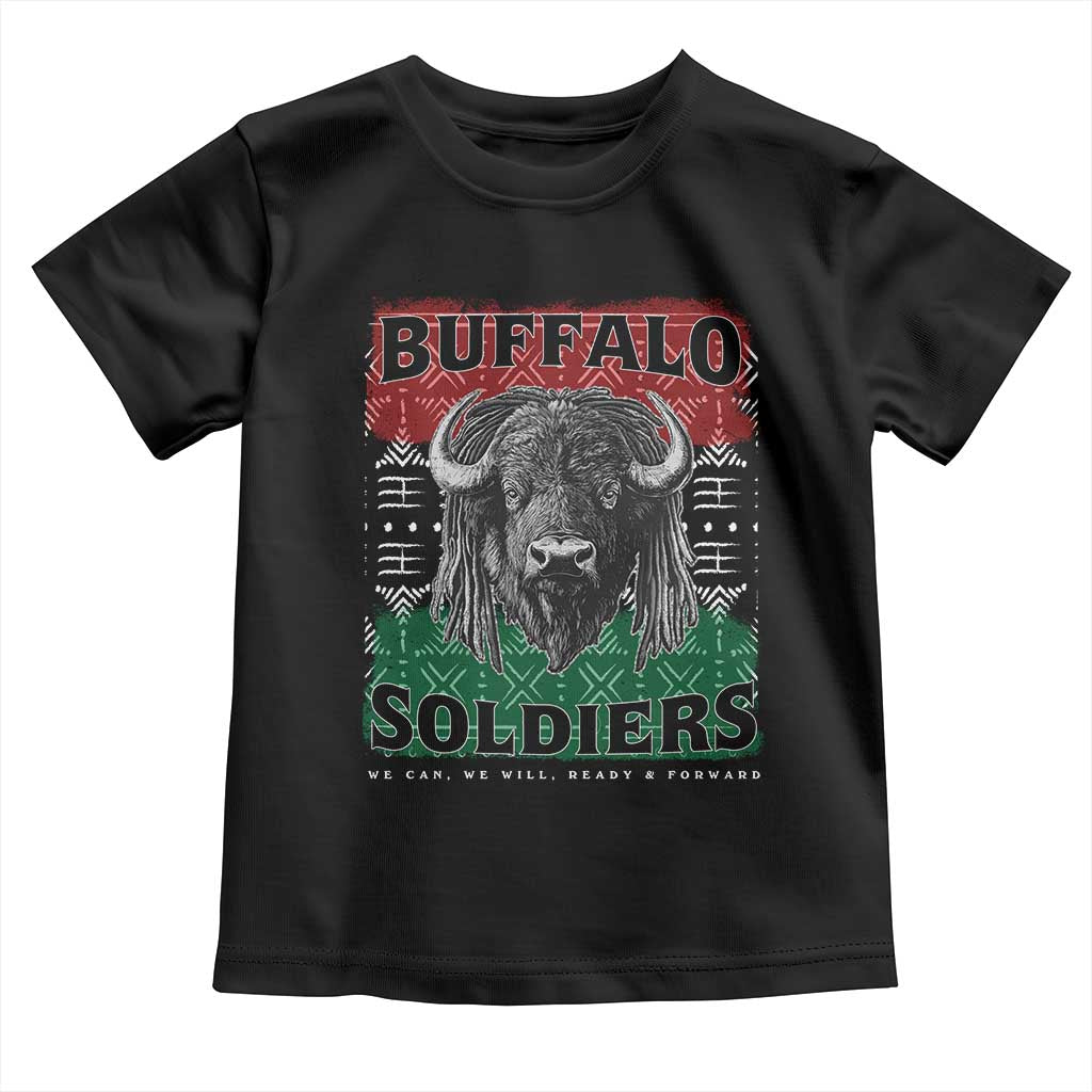 Buffalo Soldiers Toddler T Shirt Retro African American Black History TS10 Black Print Your Wear
