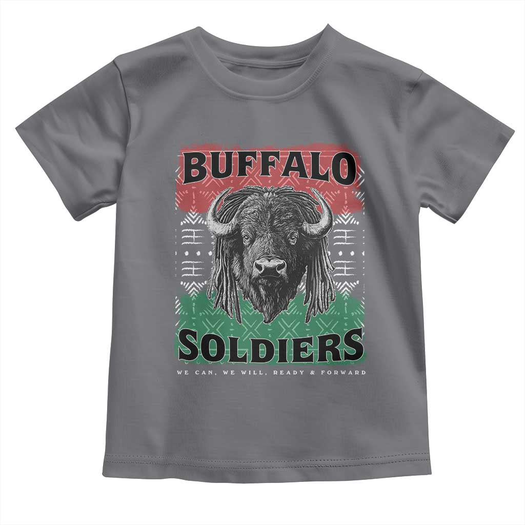 Buffalo Soldiers Toddler T Shirt Retro African American Black History TS10 Charcoal Print Your Wear