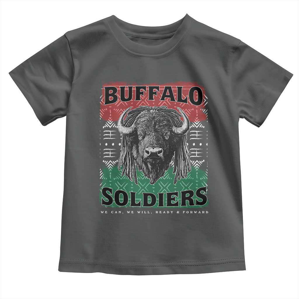 Buffalo Soldiers Toddler T Shirt Retro African American Black History TS10 Dark Heather Print Your Wear