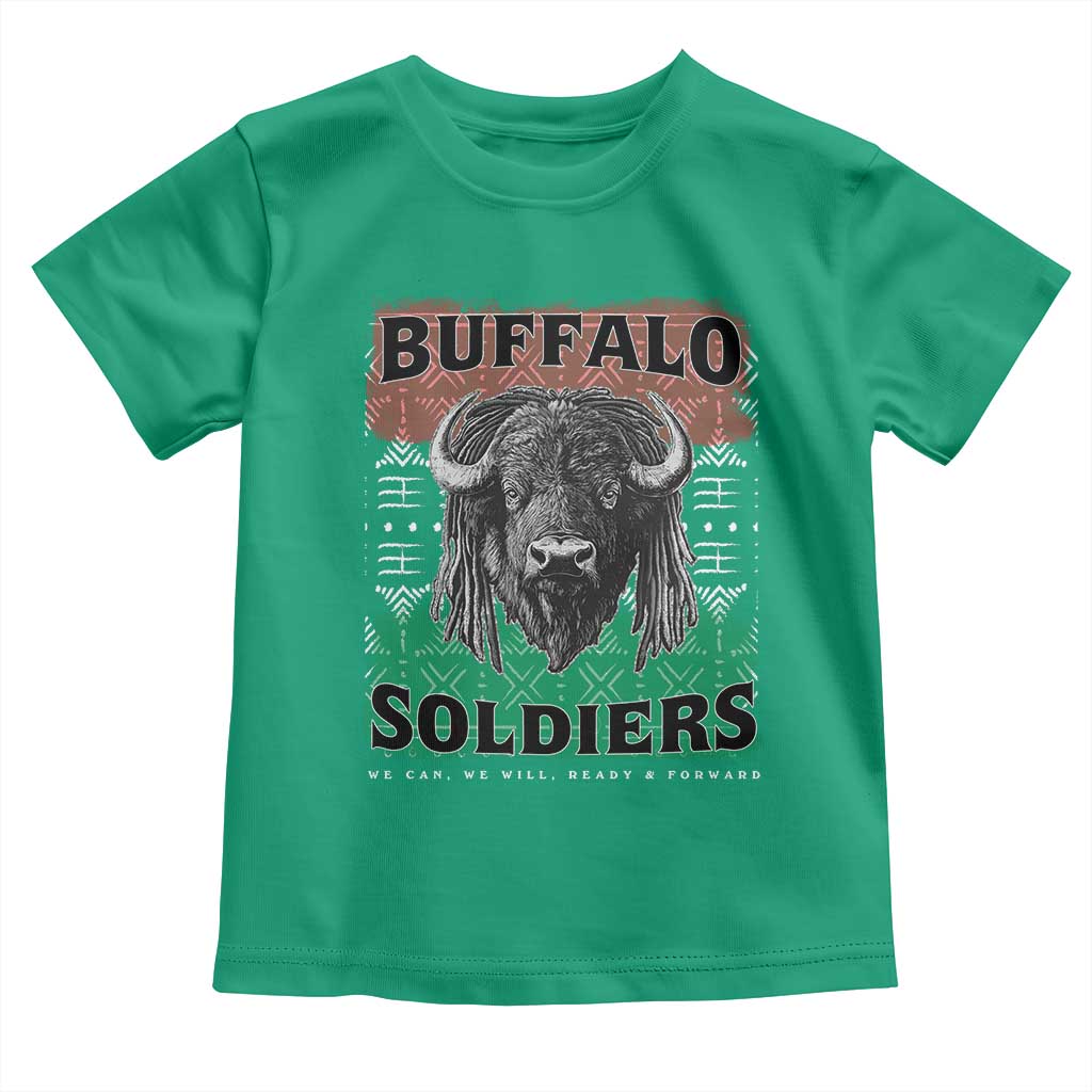Buffalo Soldiers Toddler T Shirt Retro African American Black History TS10 Irish Green Print Your Wear