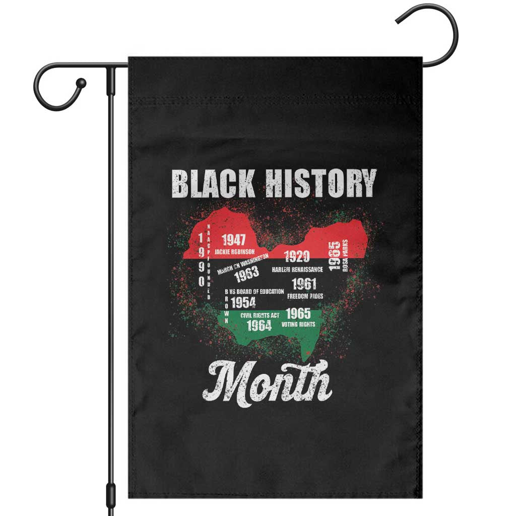 Black History Leaders Garden Flag African American Milestones Map Civil Right TS10 Black Print Your Wear
