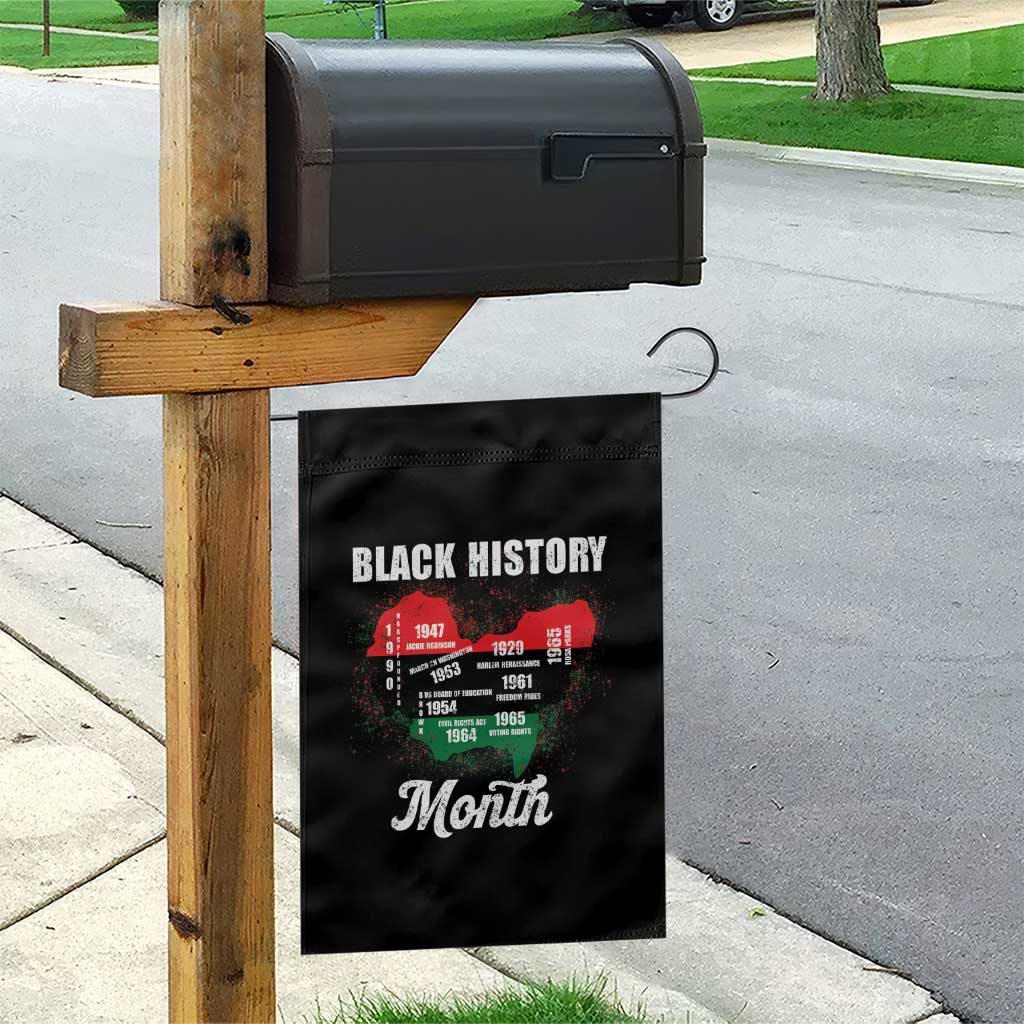 Black History Leaders Garden Flag African American Milestones Map Civil Right TS10 Print Your Wear