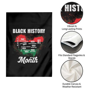 Black History Leaders Garden Flag African American Milestones Map Civil Right TS10 Print Your Wear