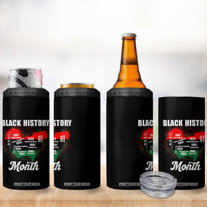 Black History Leaders 4 in 1 Can Cooler Tumbler African American Milestones Map Civil Right TS10 Print Your Wear