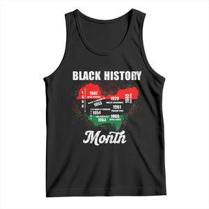 Black History Leaders Tank Top African American Milestones Map Civil Right TS10 Black Print Your Wear