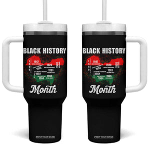 Black History Leaders Tumbler With Handle African American Milestones Map Civil Right TS10 One Size: 40 oz Black Print Your Wear