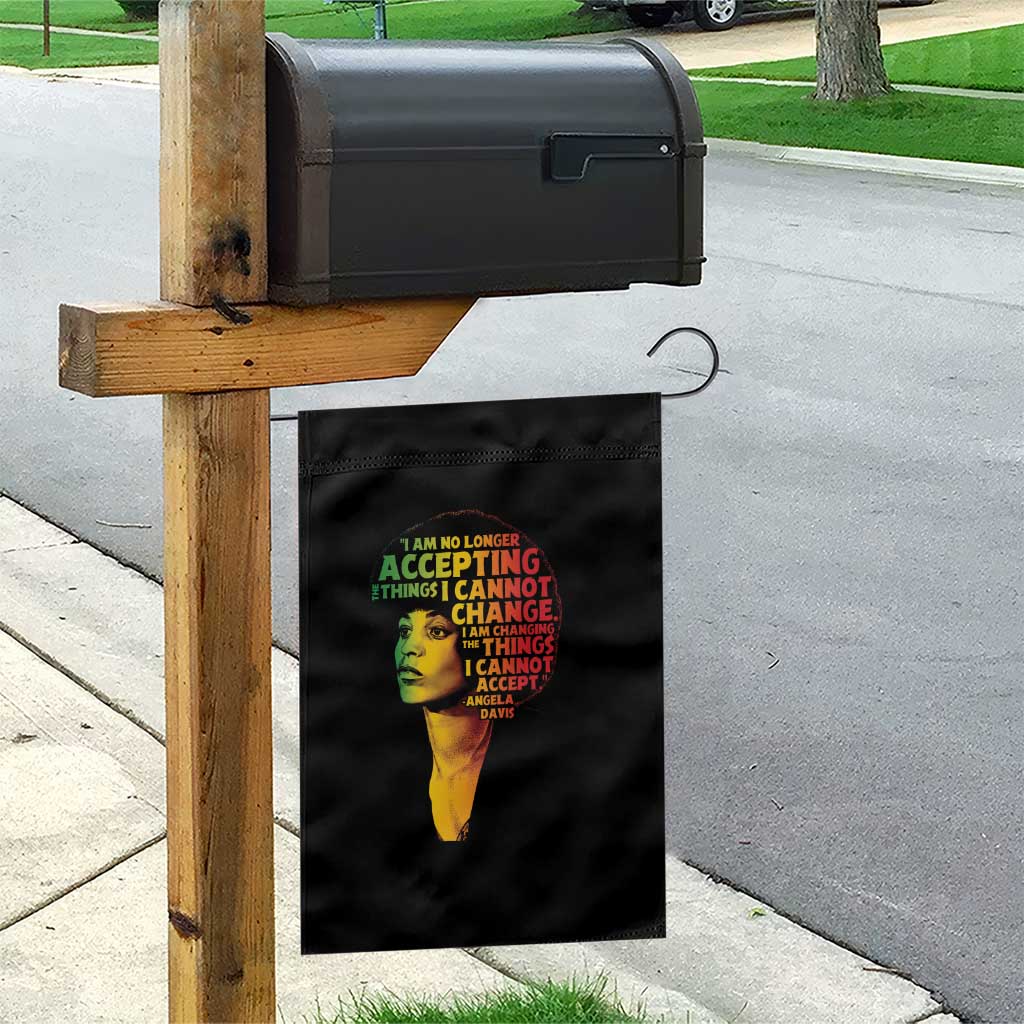 Angela Davis Inspirational Quote Garden Flag Black History Month Afro Woman Activist TS10 Print Your Wear