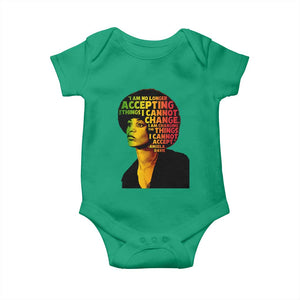 Angela Davis Inspirational Quote Baby Onesie Black History Month Afro Woman Activist TS10 Irish Green Print Your Wear