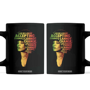 Angela Davis Inspirational Quote Coffee Mug Black History Month Afro Woman Activist TS10 Black Print Your Wear