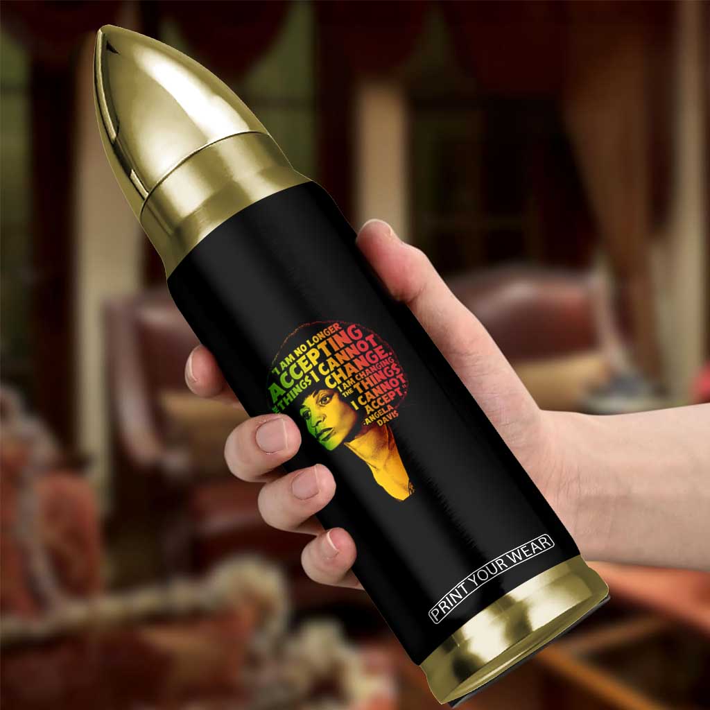 Angela Davis Inspirational Quote Bullet Tumbler Black History Month Afro Woman Activist TS10 Print Your Wear