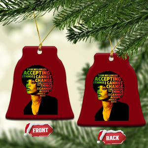 Angela Davis Inspirational Quote Ceramic Ornament Black History Month Afro Woman Activist TS10 Print Your Wear