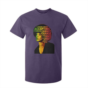 Angela Davis Inspirational Quote T Shirt For Kid Black History Month Afro Woman Activist TS10 Purple Print Your Wear