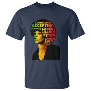Angela Davis Inspirational Quote T Shirt Black History Month Afro Woman Activist TS10 Navy Print Your Wear