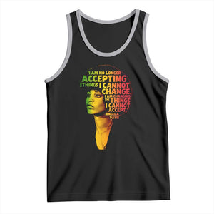 Angela Davis Inspirational Quote Tank Top Black History Month Afro Woman Activist TS10 Black Athletic Heather Print Your Wear