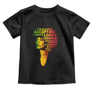 Angela Davis Inspirational Quote Toddler T Shirt Black History Month Afro Woman Activist TS10 Black Print Your Wear