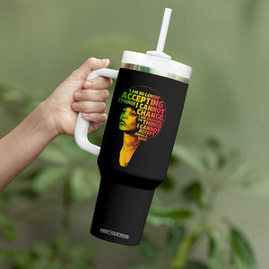 Angela Davis Inspirational Quote Tumbler With Handle Black History Month Afro Woman Activist TS10 Print Your Wear