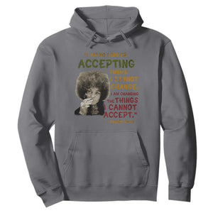 Black History Month Angela Davis Hoodie Black Panther Party Feminist Human Rights Inspirational Quote TS10 Charcoal Print Your Wear