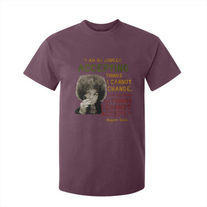 Black History Month Angela Davis T Shirt For Kid Black Panther Party Feminist Human Rights Inspirational Quote TS10 Maroon Print Your Wear