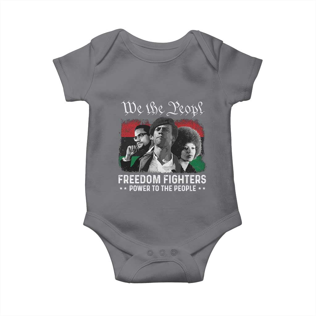 Vintage Black Panther Party Baby Onesie Huey P. Newton Malcolm X Angela Davis Black History TS10 Charcoal Print Your Wear