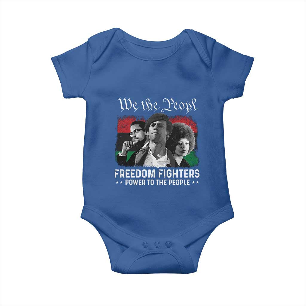 Vintage Black Panther Party Baby Onesie Huey P. Newton Malcolm X Angela Davis Black History TS10 Royal Blue Print Your Wear