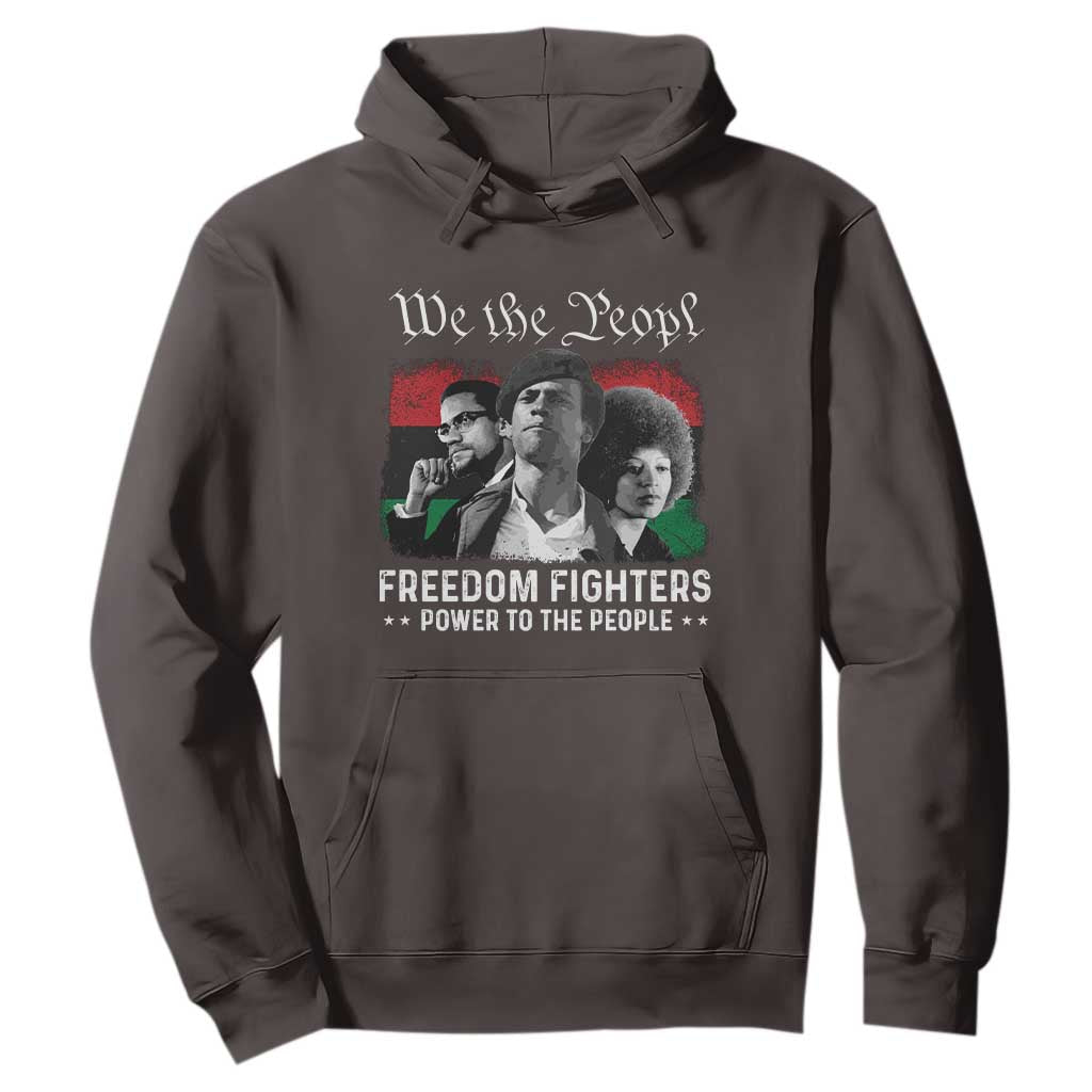 Vintage Black Panther Party Hoodie Huey P. Newton Malcolm X Angela Davis Black History TS10 Dark Chocolate Print Your Wear