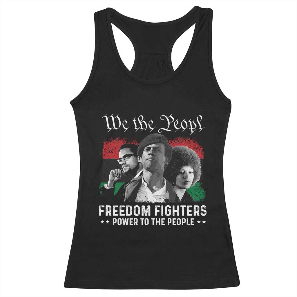Vintage Black Panther Party Racerback Tank Top Huey P. Newton Malcolm X Angela Davis Black History TS10 Black Print Your Wear
