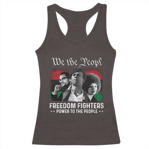 Vintage Black Panther Party Racerback Tank Top Huey P. Newton Malcolm X Angela Davis Black History TS10 Dark Chocolate Print Your Wear