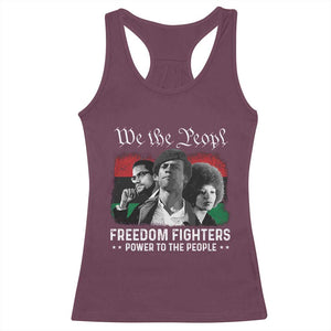 Vintage Black Panther Party Racerback Tank Top Huey P. Newton Malcolm X Angela Davis Black History TS10 Maroon Print Your Wear