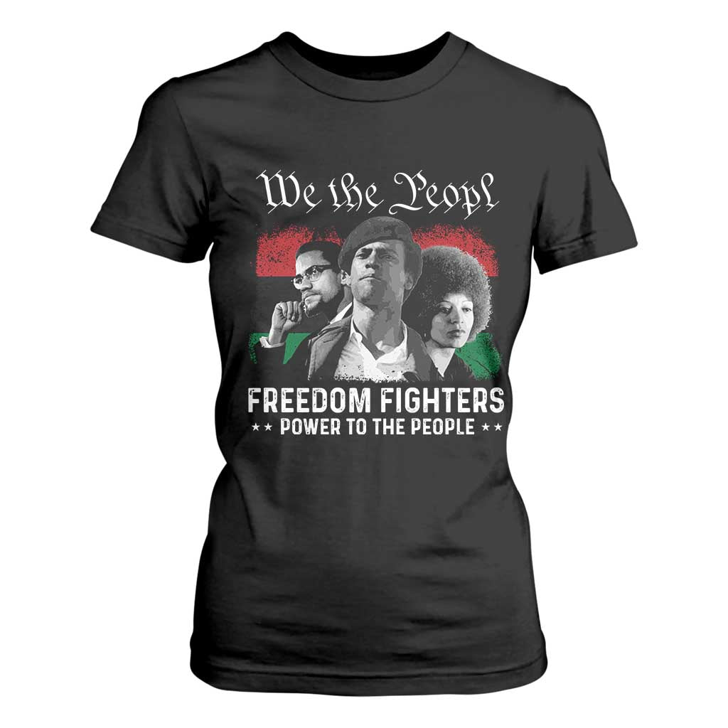 Vintage Black Panther Party T Shirt For Women Huey P. Newton Malcolm X Angela Davis Black History TS10 Black Print Your Wear