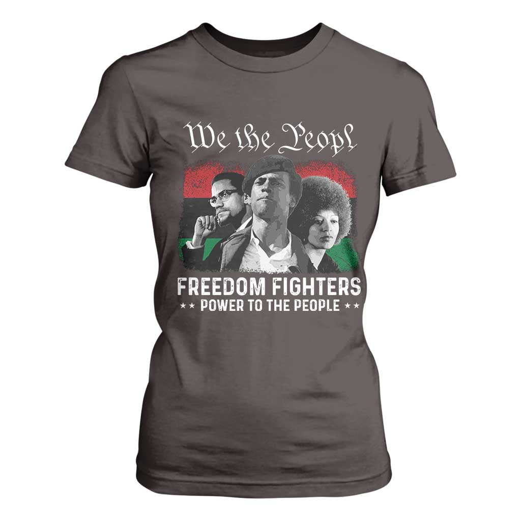 Vintage Black Panther Party T Shirt For Women Huey P. Newton Malcolm X Angela Davis Black History TS10 Dark Chocolate Print Your Wear