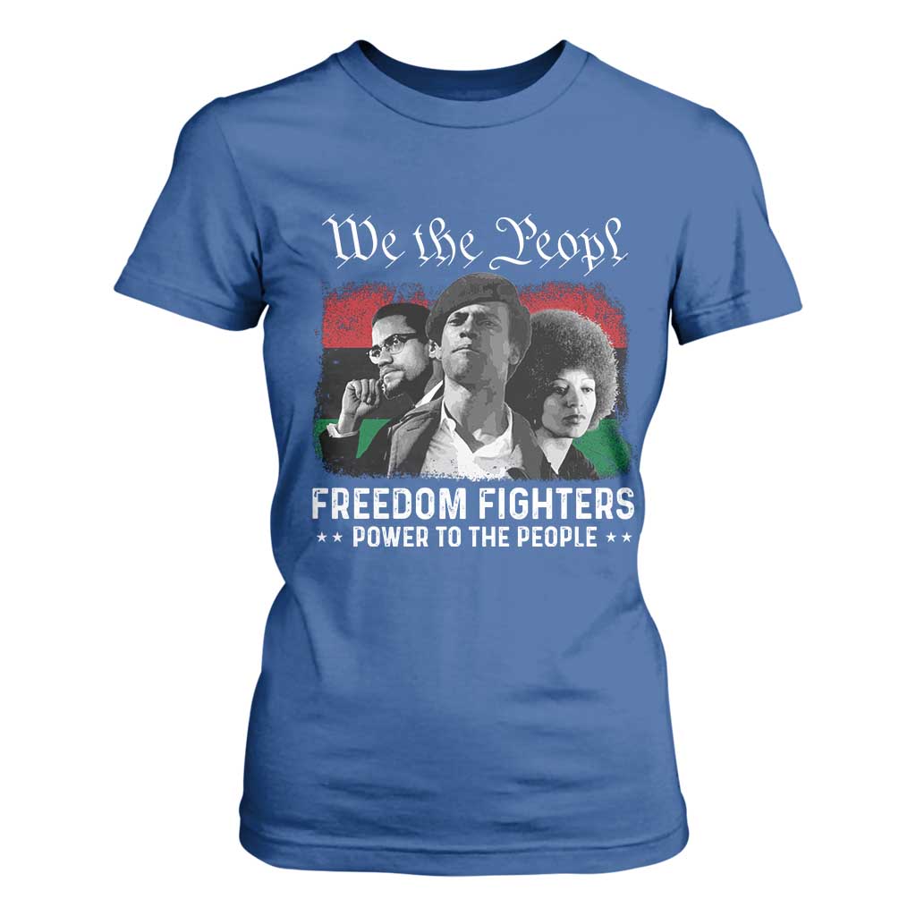 Vintage Black Panther Party T Shirt For Women Huey P. Newton Malcolm X Angela Davis Black History TS10 Royal Blue Print Your Wear