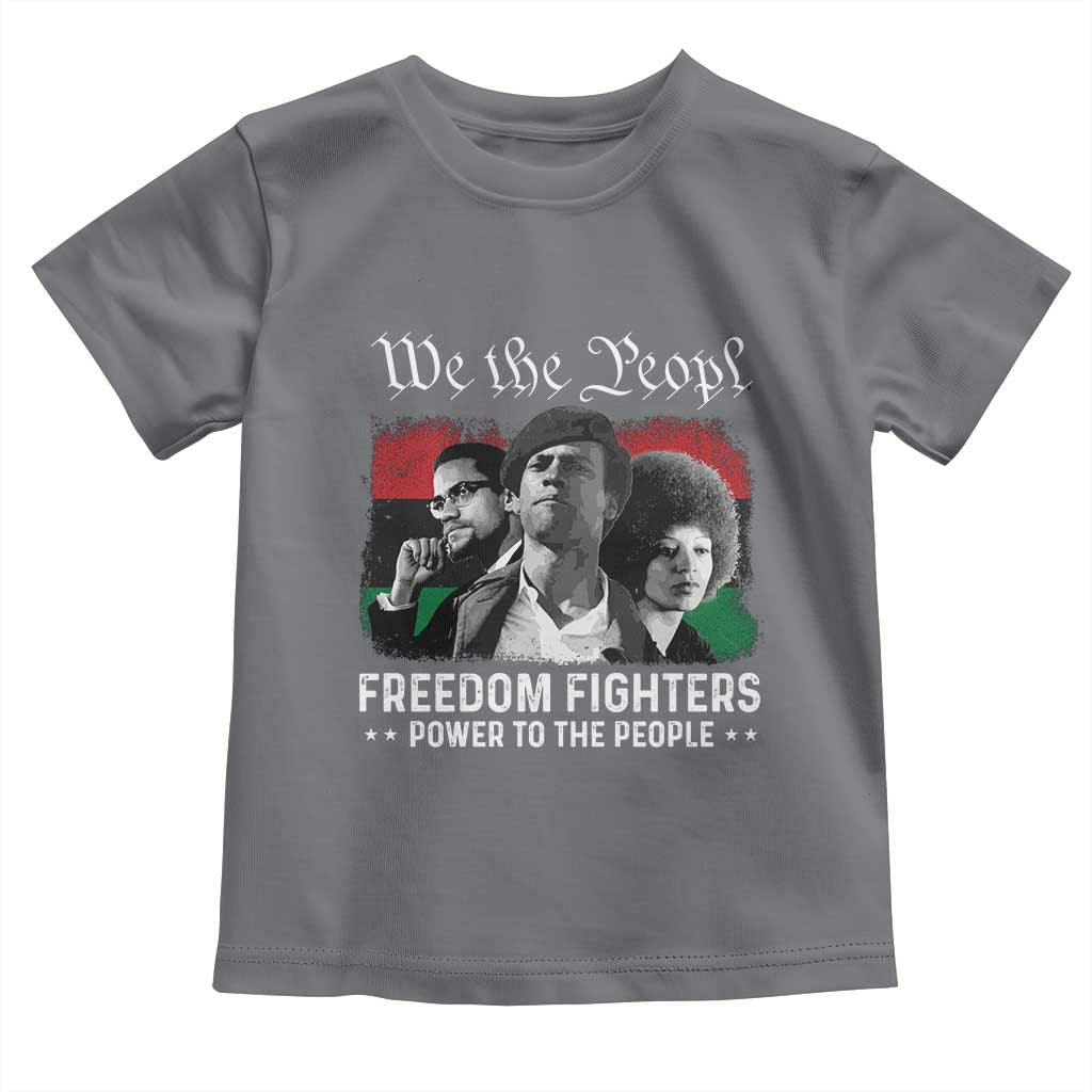 Vintage Black Panther Party Toddler T Shirt Huey P. Newton Malcolm X Angela Davis Black History TS10 Charcoal Print Your Wear