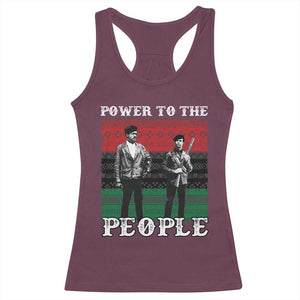 Vintage Black Panthers Party Racerback Tank Top Power To The People Self Defense Black History TS10 Maroon Print Your Wear